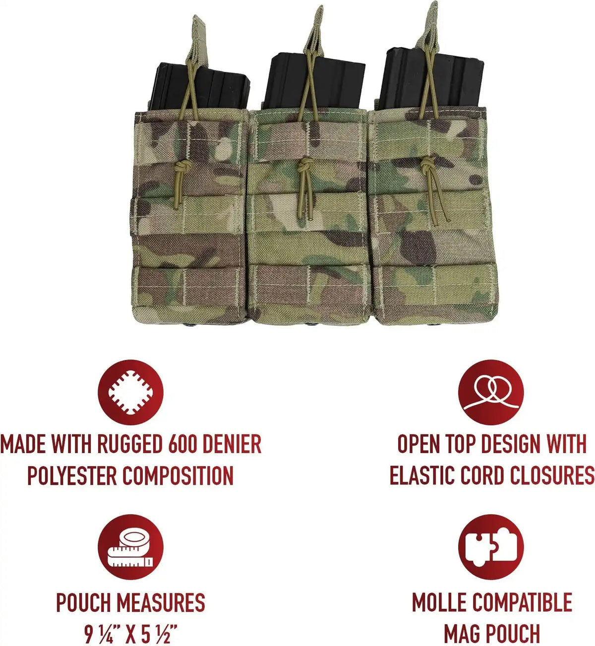 Rothco Molle Triple Mag Pouch