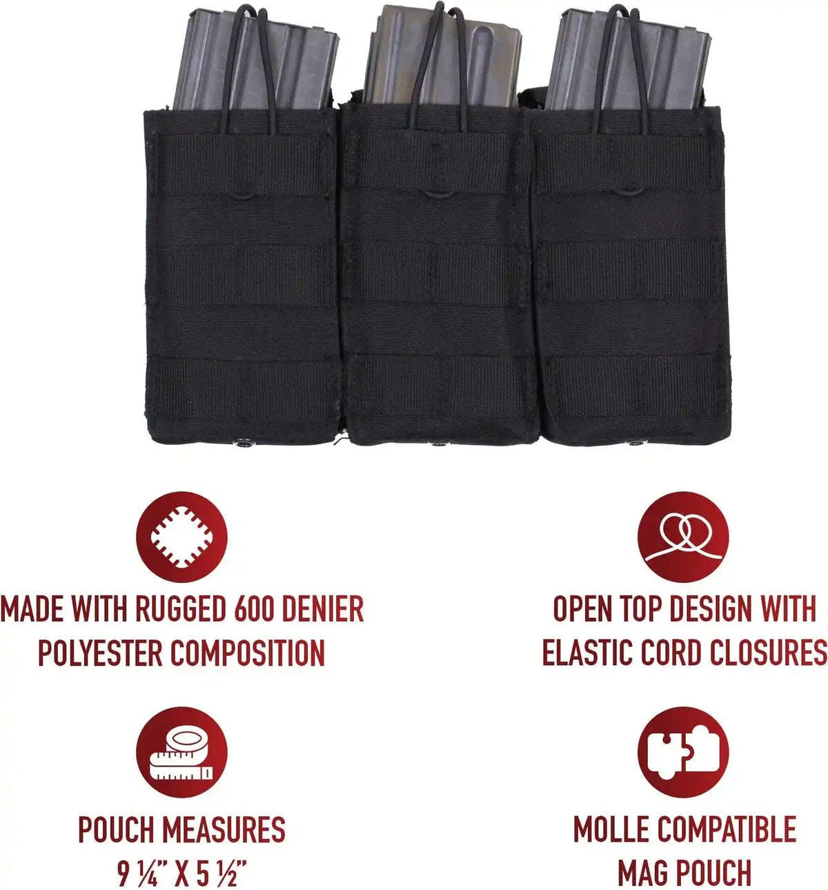 Rothco Molle Triple Mag Pouch