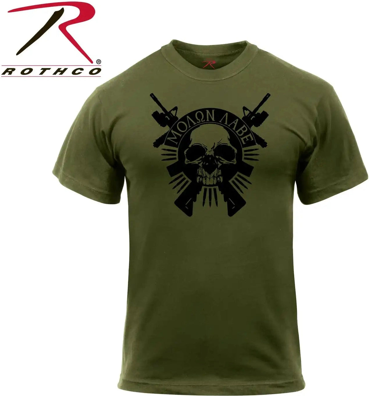 Rothco Molon Labe Skull t Shirt