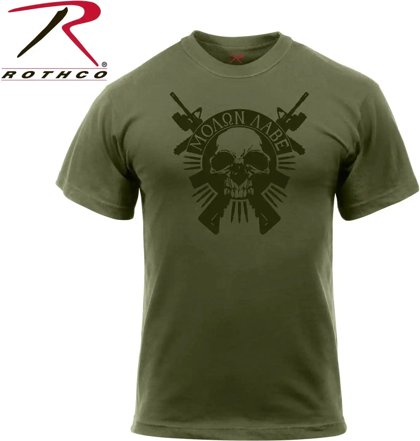 Rothco Molon Labe Skull t Shirt