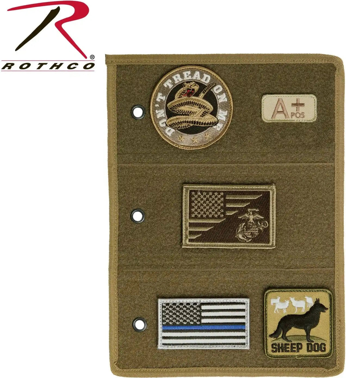 Rothco Morale Patch Book Page Coyote Brown