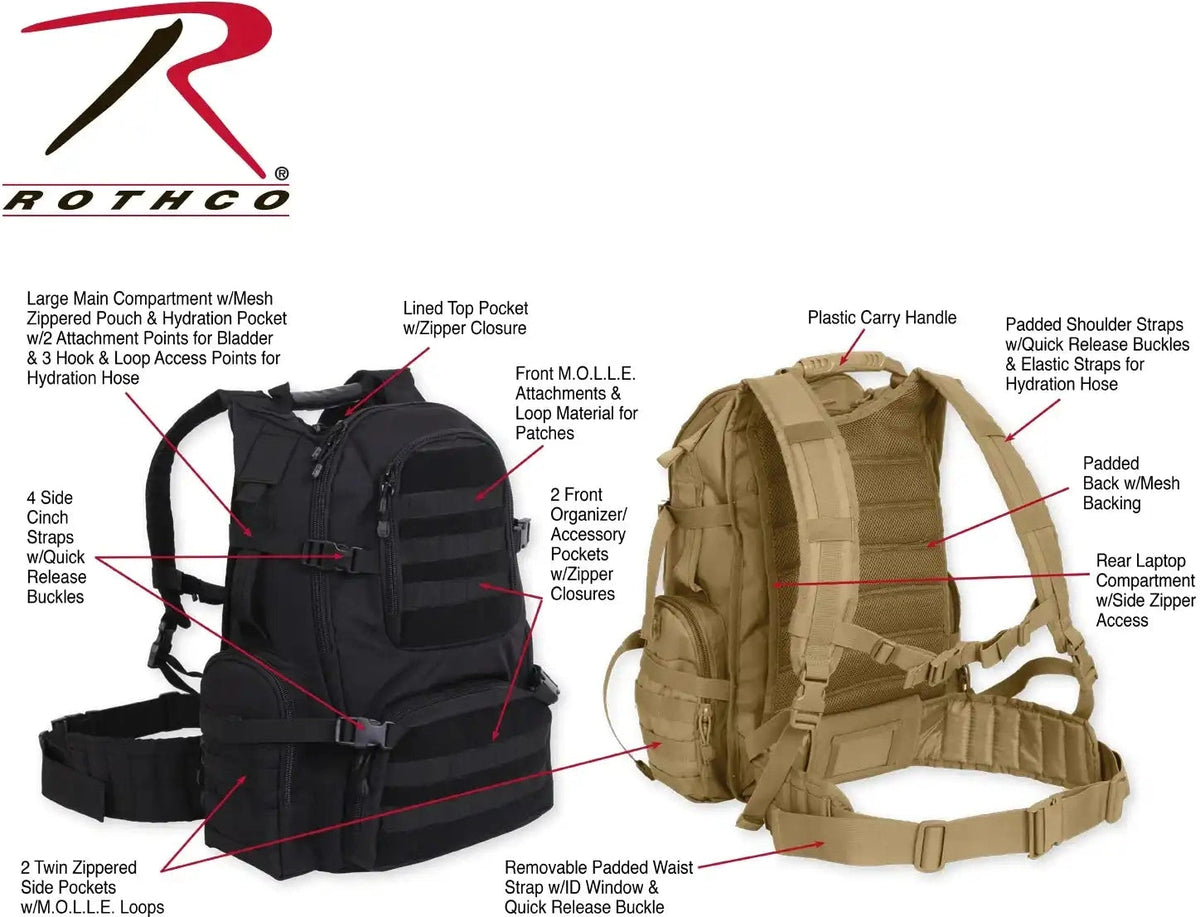 Rothco Multi Chamber Molle Assault Pack