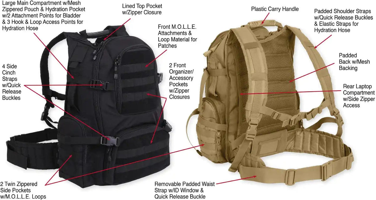 Rothco Multi Chamber Molle Assault Pack