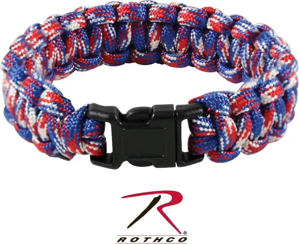 Rothco Multi Colored Paracord Bracelet Vietnam Pattern / 8 Inches