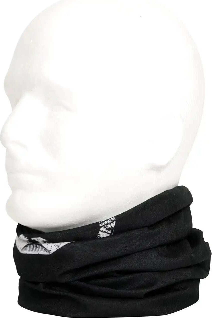 Rothco Multi use Neck Gaiter and Face Covering Tactical Wrap Skull Print Black / one Size