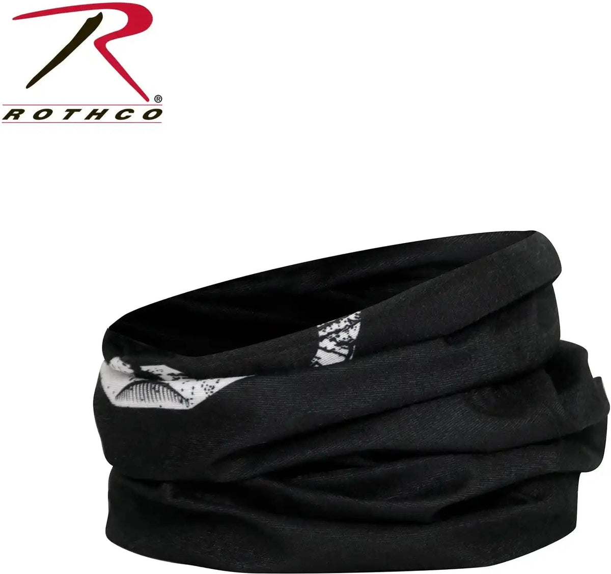 Rothco Multi use Neck Gaiter and Face Covering Tactical Wrap Skull Print Black / one Size