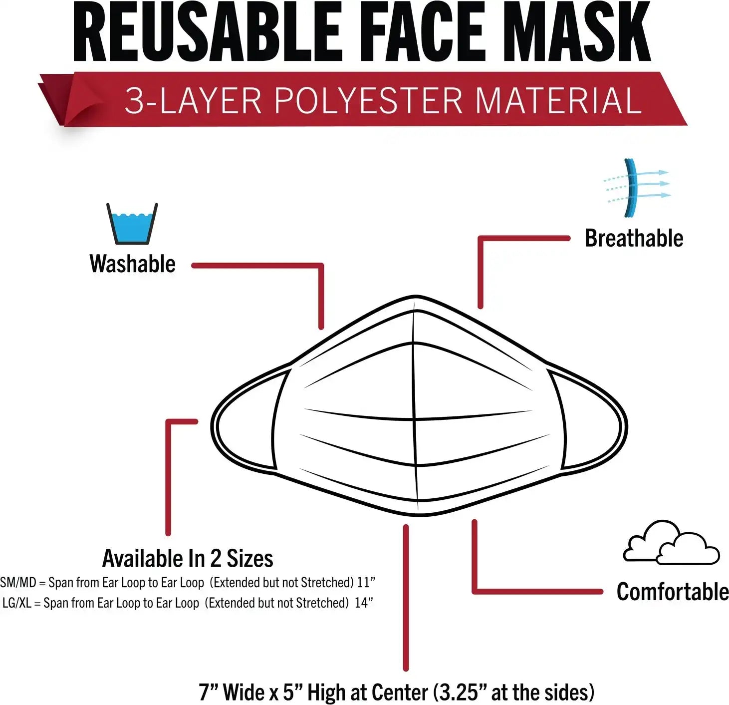 Rothco Multicam Reusable 3 Layer Face Mask Reversible / Coyote