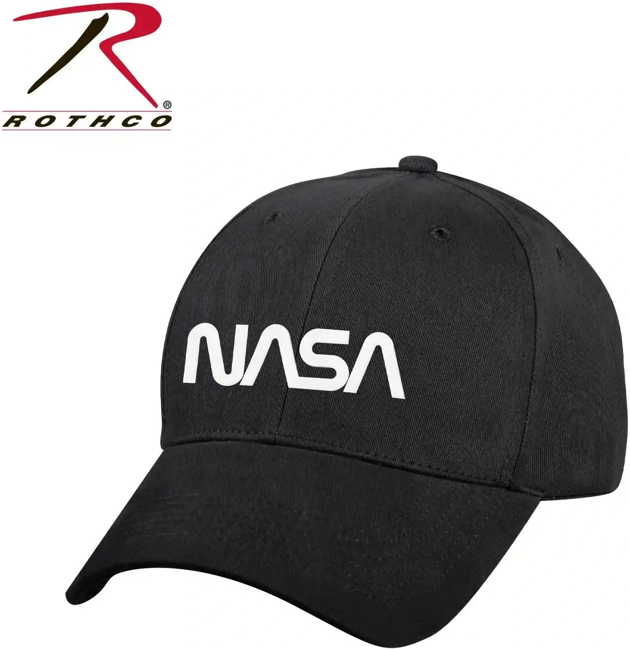 Rothco Nasa Worm Logo Low Profile Cap Black / one Size