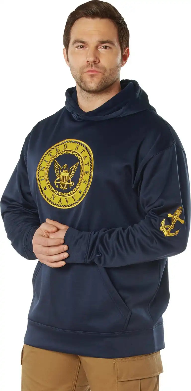 Rothco Navy Emblem Pullover Hooded Sweatshirt