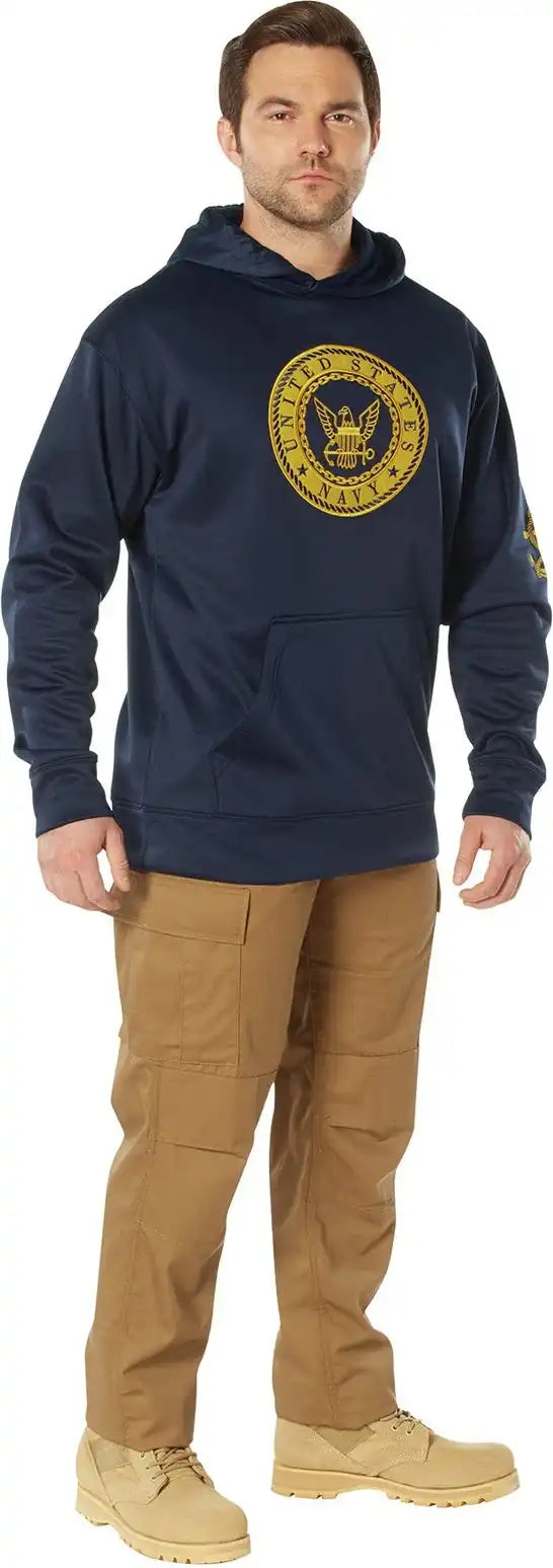 Rothco Navy Emblem Pullover Hooded Sweatshirt