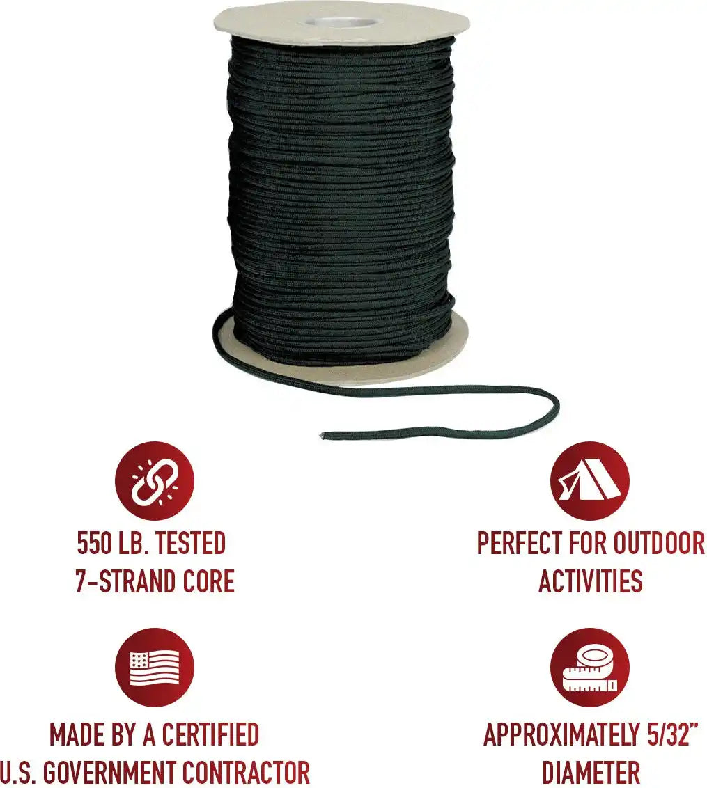 Rothco Nylon Paracord 550lb 1000 Foot Spool