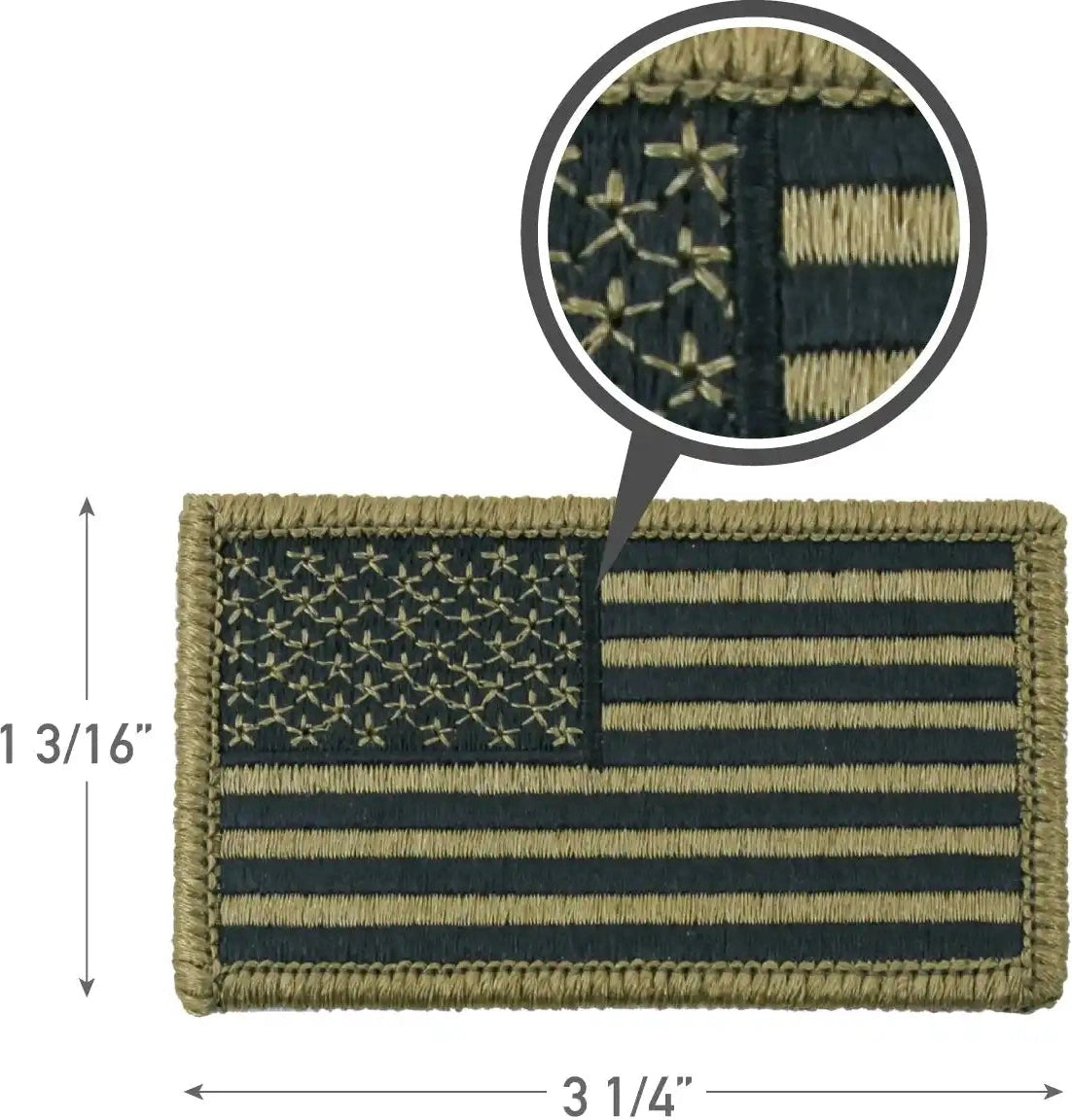 Rothco Ocp American Flag Patch with Hook Back