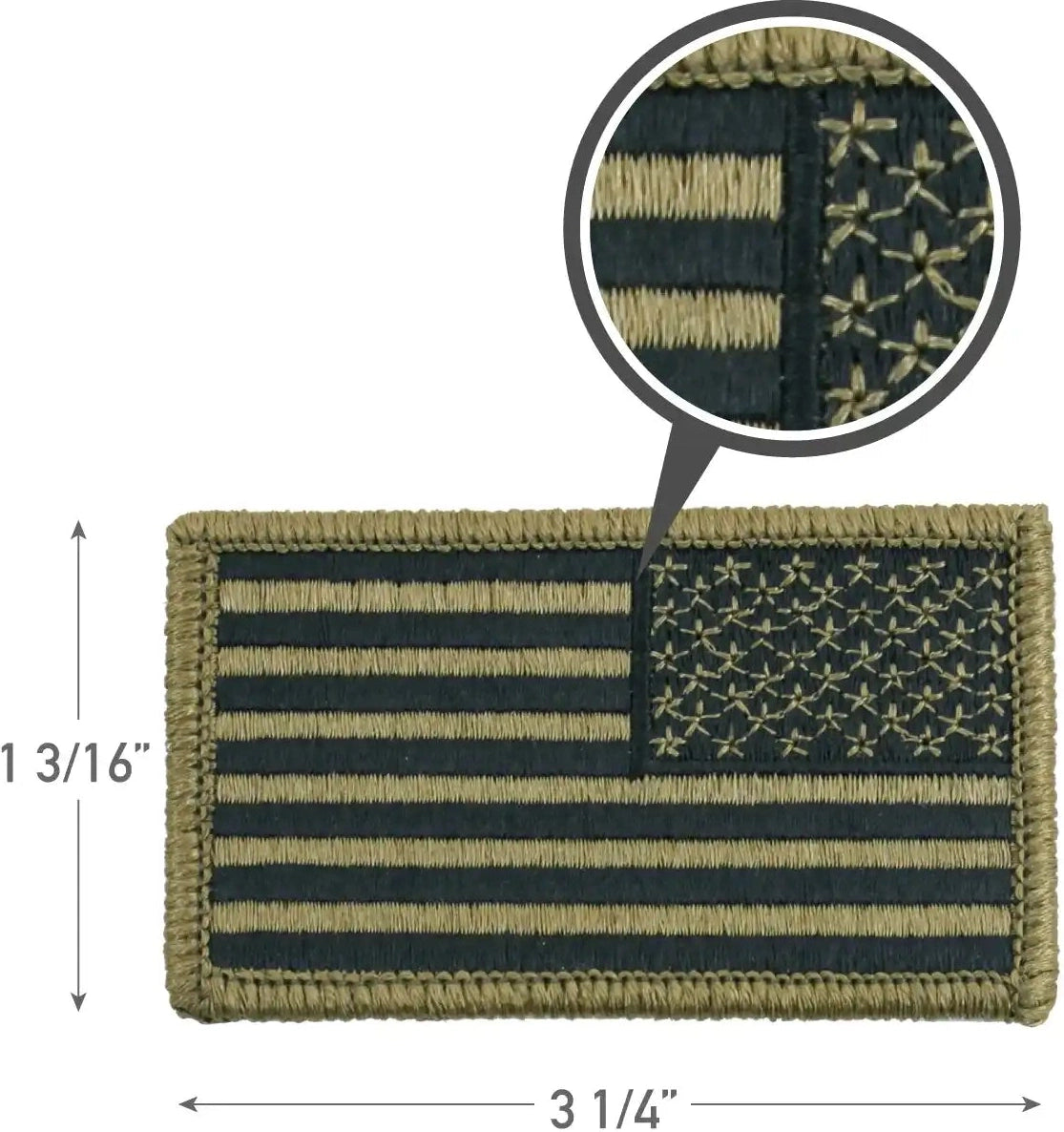 Rothco Ocp American Flag Patch with Hook Back