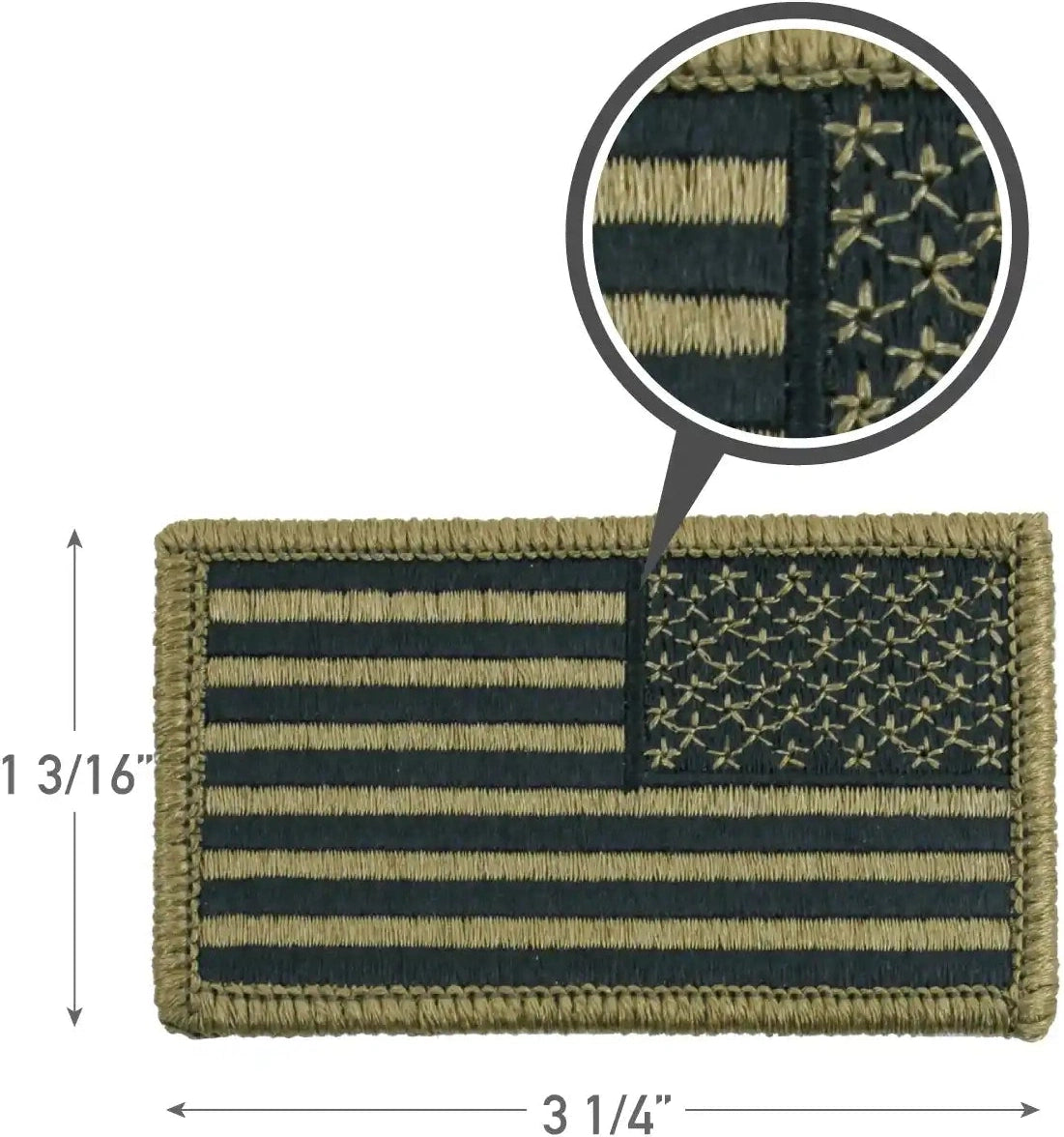 Rothco Ocp American Flag Patch with Hook Back