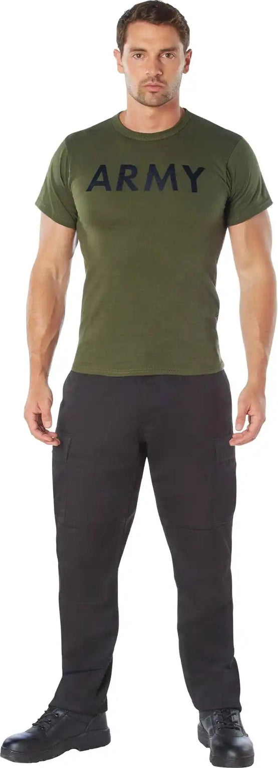 Rothco Olive Drab Military Physical Training t Shirts Army / s