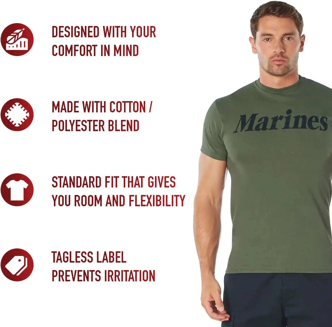 Rothco Olive Drab Military Physical Training t Shirts