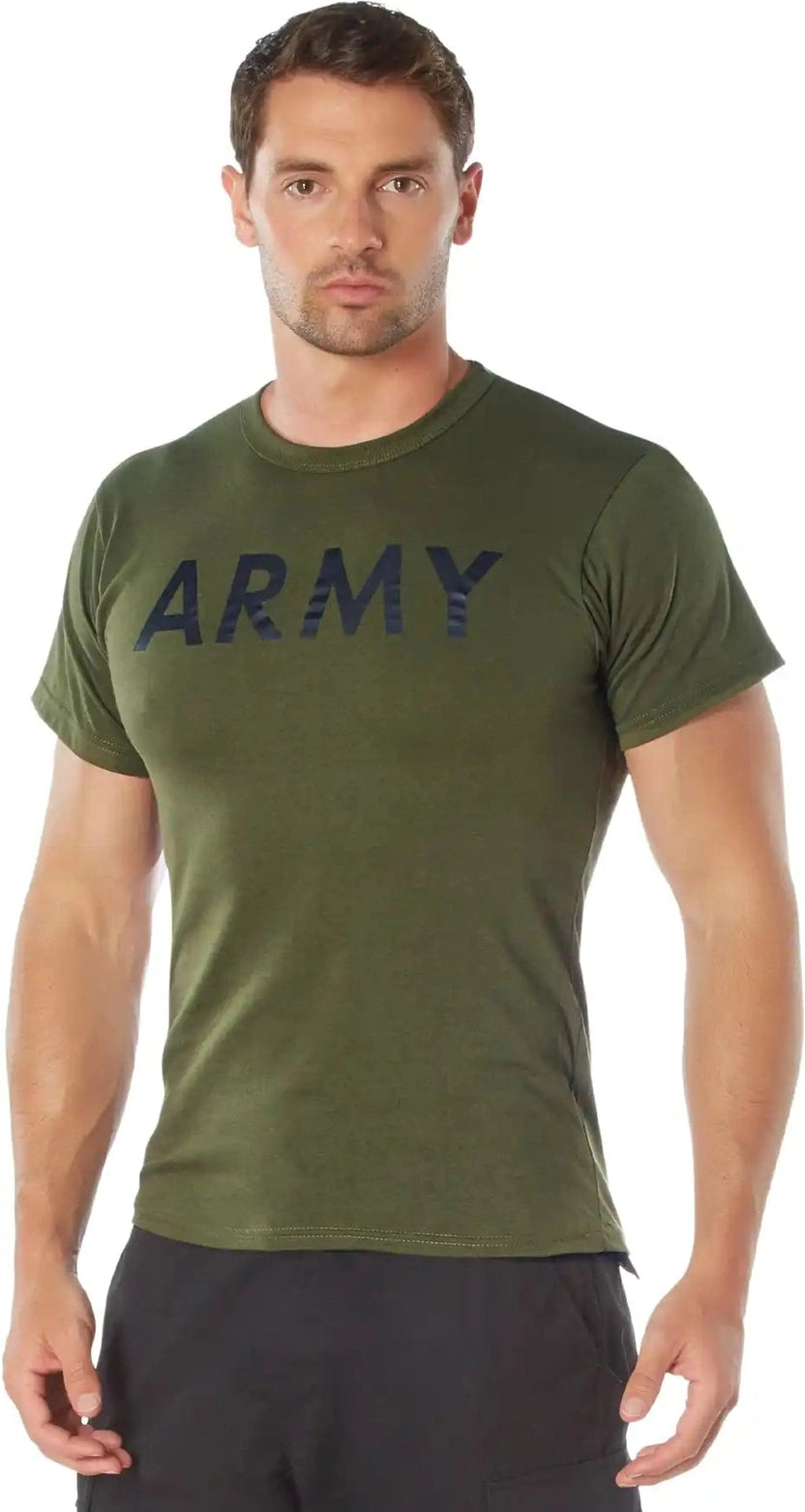 Rothco Olive Drab Military Physical Training t Shirts