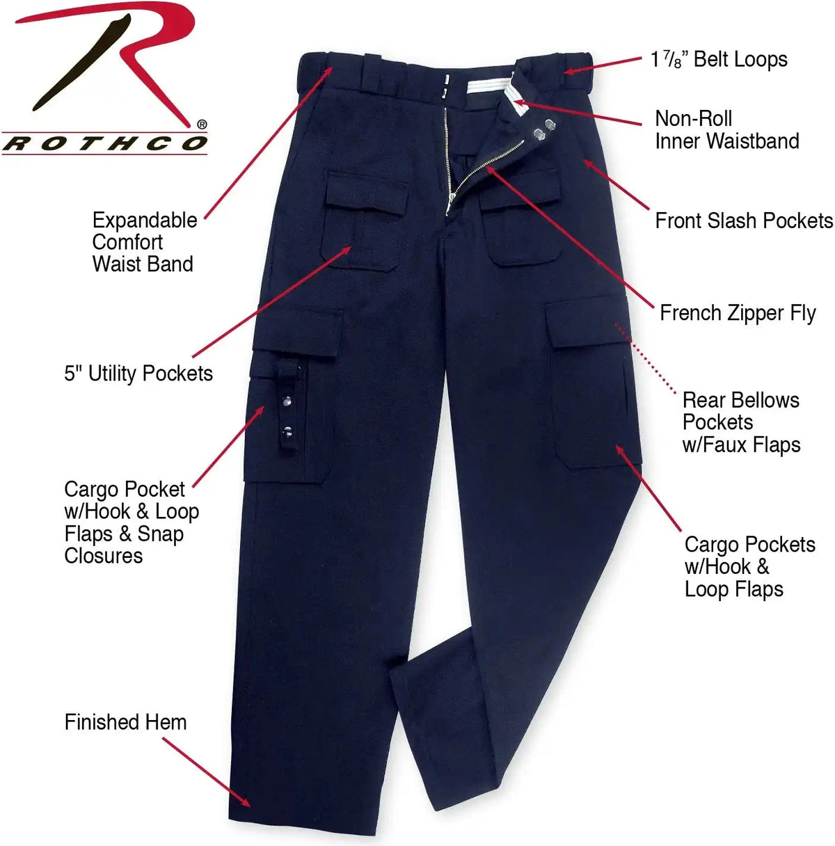 Rothco P.s.t (public Safety Tactical) Pants Midnight Navy Blue / 40