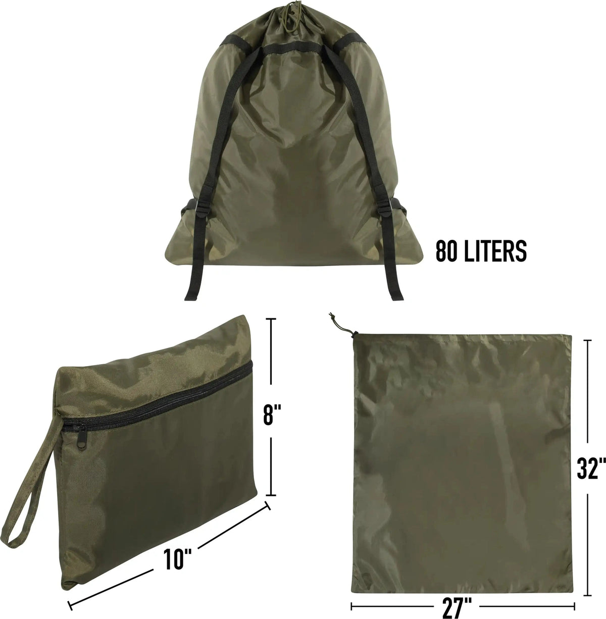 Rothco Packable Laundry Bag Backpack