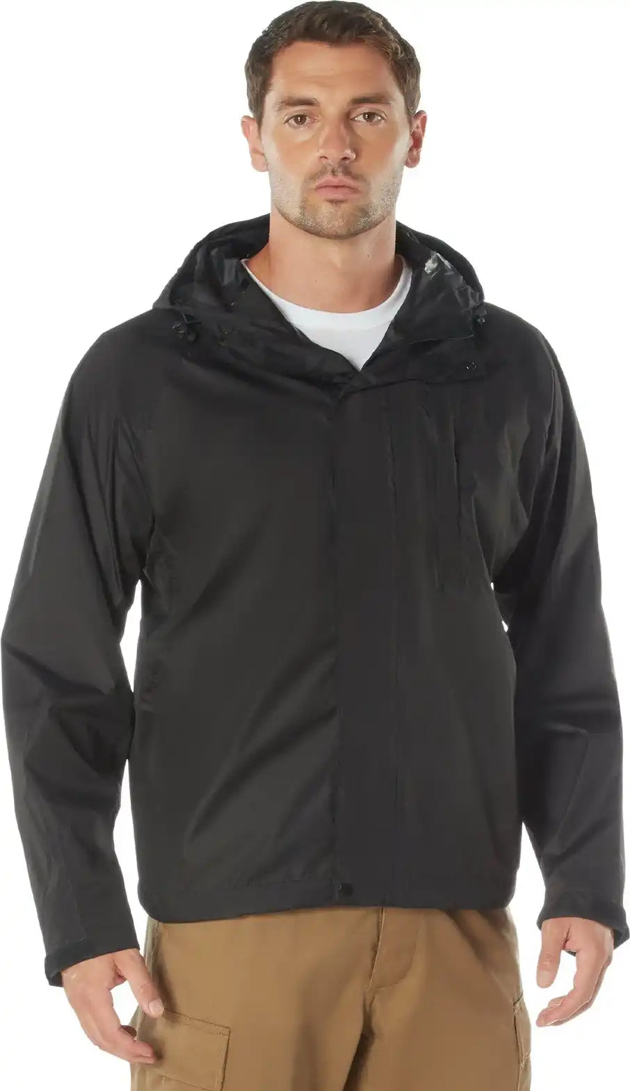 Rothco Packable Rain Jacket Black / s