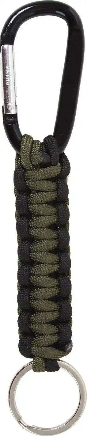 Rothco Paracord Keychain with Carabiner Olive Drab / Black
