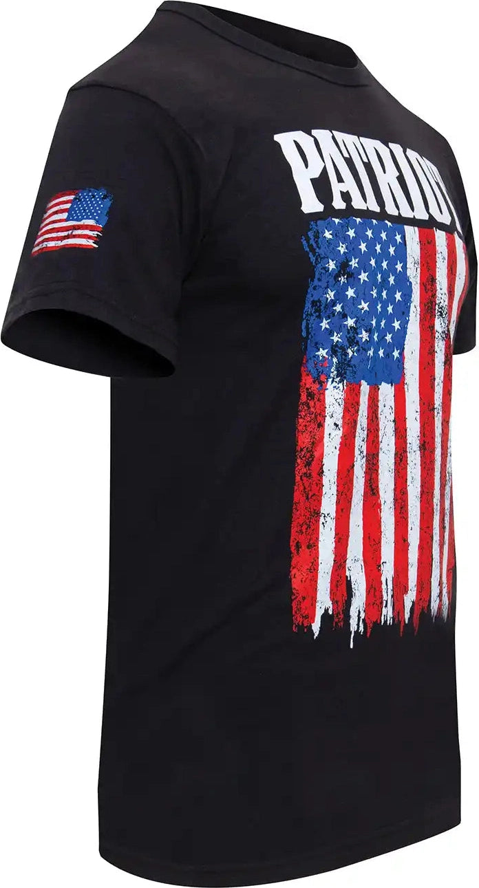 Rothco Patriot us Flag t Shirt Black / s
