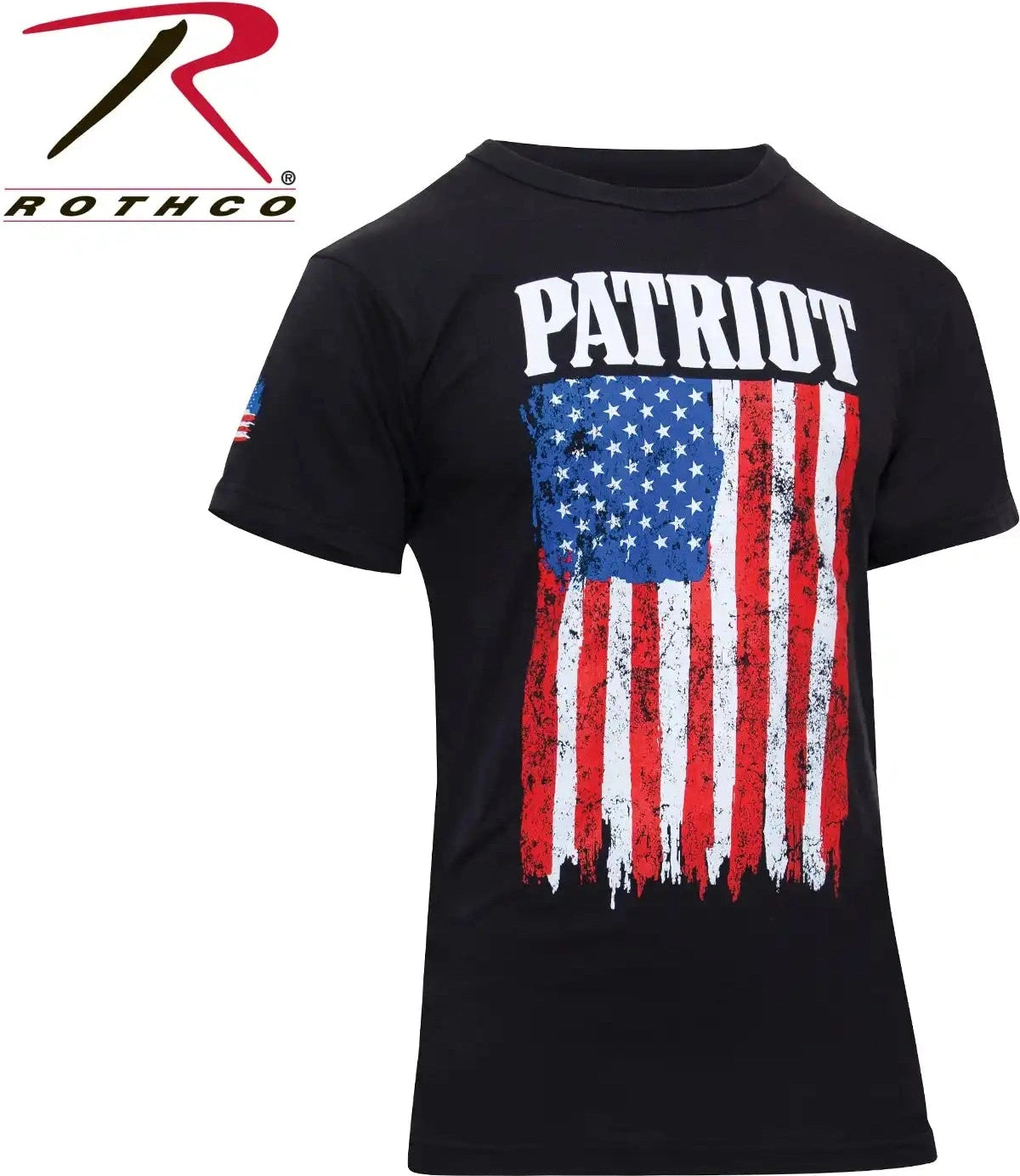 Rothco Patriot us Flag t Shirt Black / s