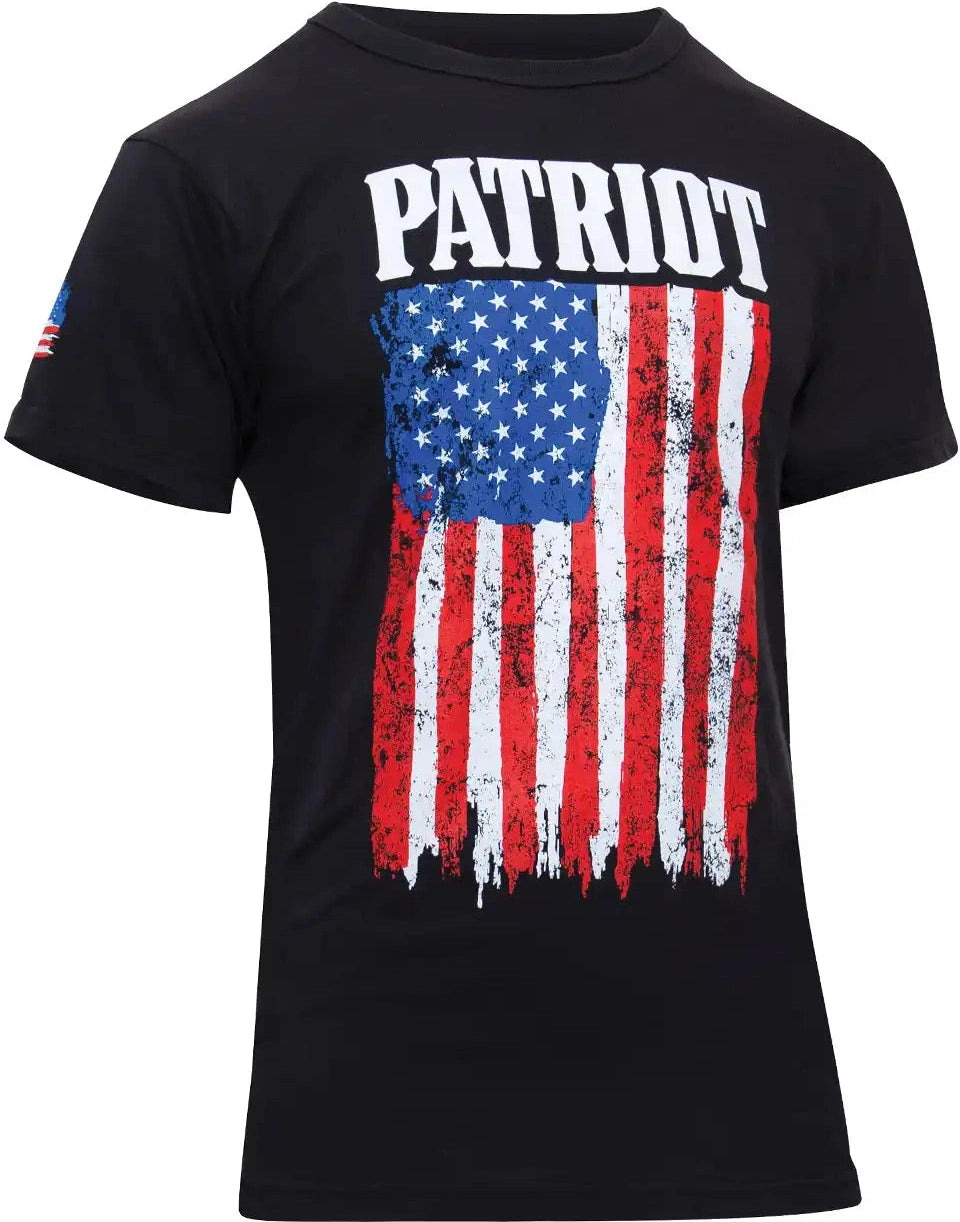 Rothco Patriot us Flag t Shirt Black / s
