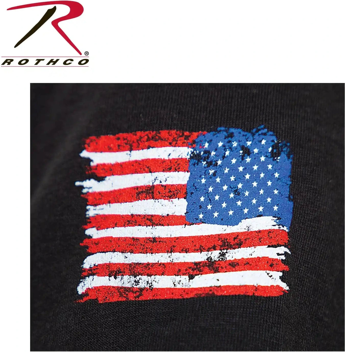 Rothco Patriot us Flag t Shirt Black / s