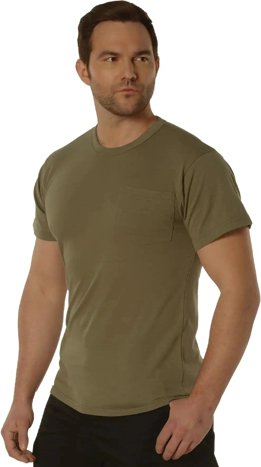 Rothco Pocket t Shirt Ar 670 1 Coyote Brown / s