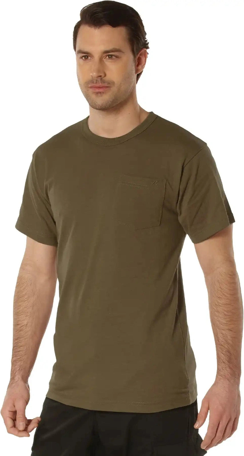 Rothco Pocket t Shirt Brown / s