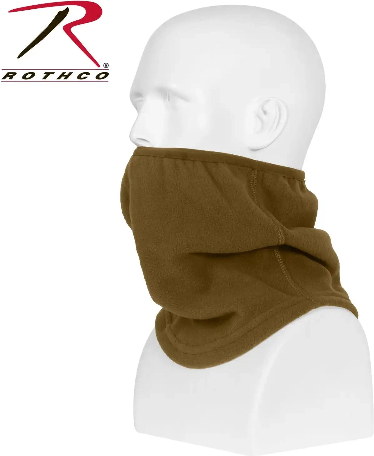 Rothco Polar Fleece Contoured Elastic Neck Gaiter Black / one Size