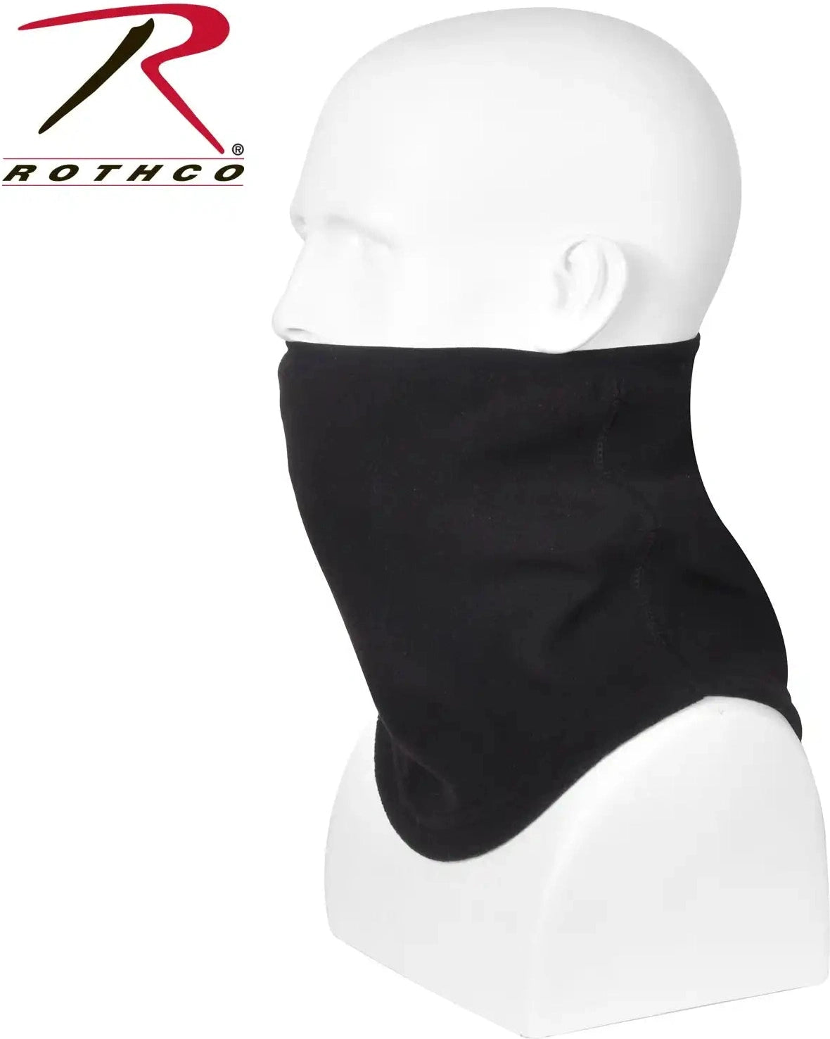 Rothco Polar Fleece Contoured Elastic Neck Gaiter Black / one Size