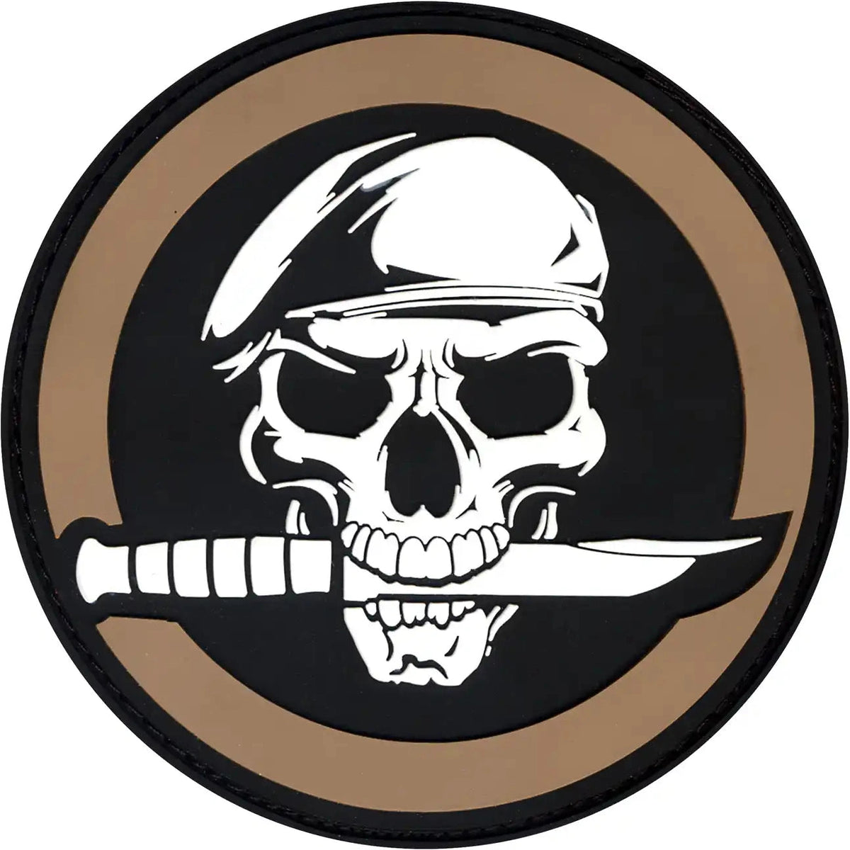 Rothco Pvc Military Skull &amp; Knife Morale Patch one Size