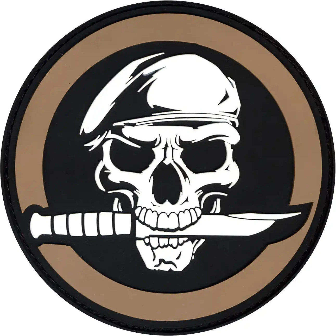 Rothco Pvc Military Skull & Knife Morale Patch one Size