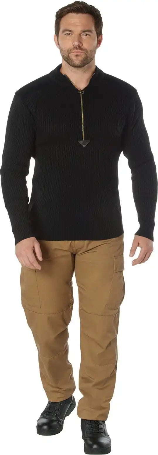 Rothco Quarter Zip Acrylic Commando Sweater