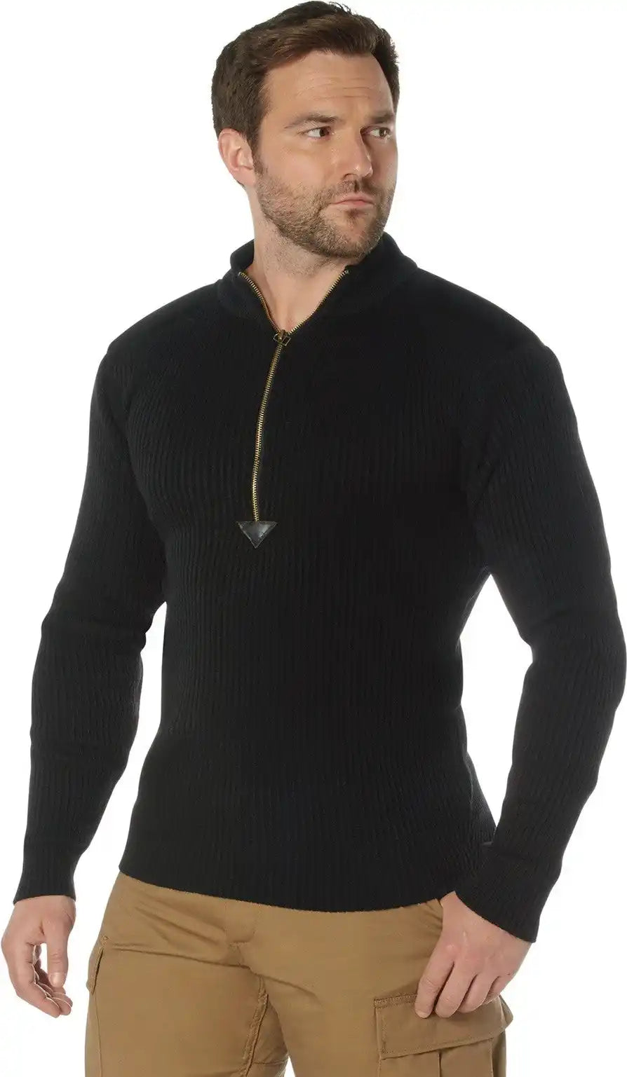 Rothco Quarter Zip Acrylic Commando Sweater