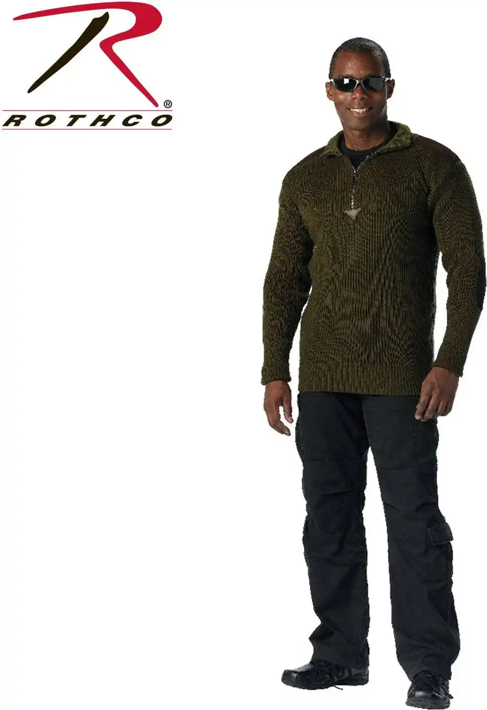 Rothco Quarter Zip Acrylic Commando Sweater