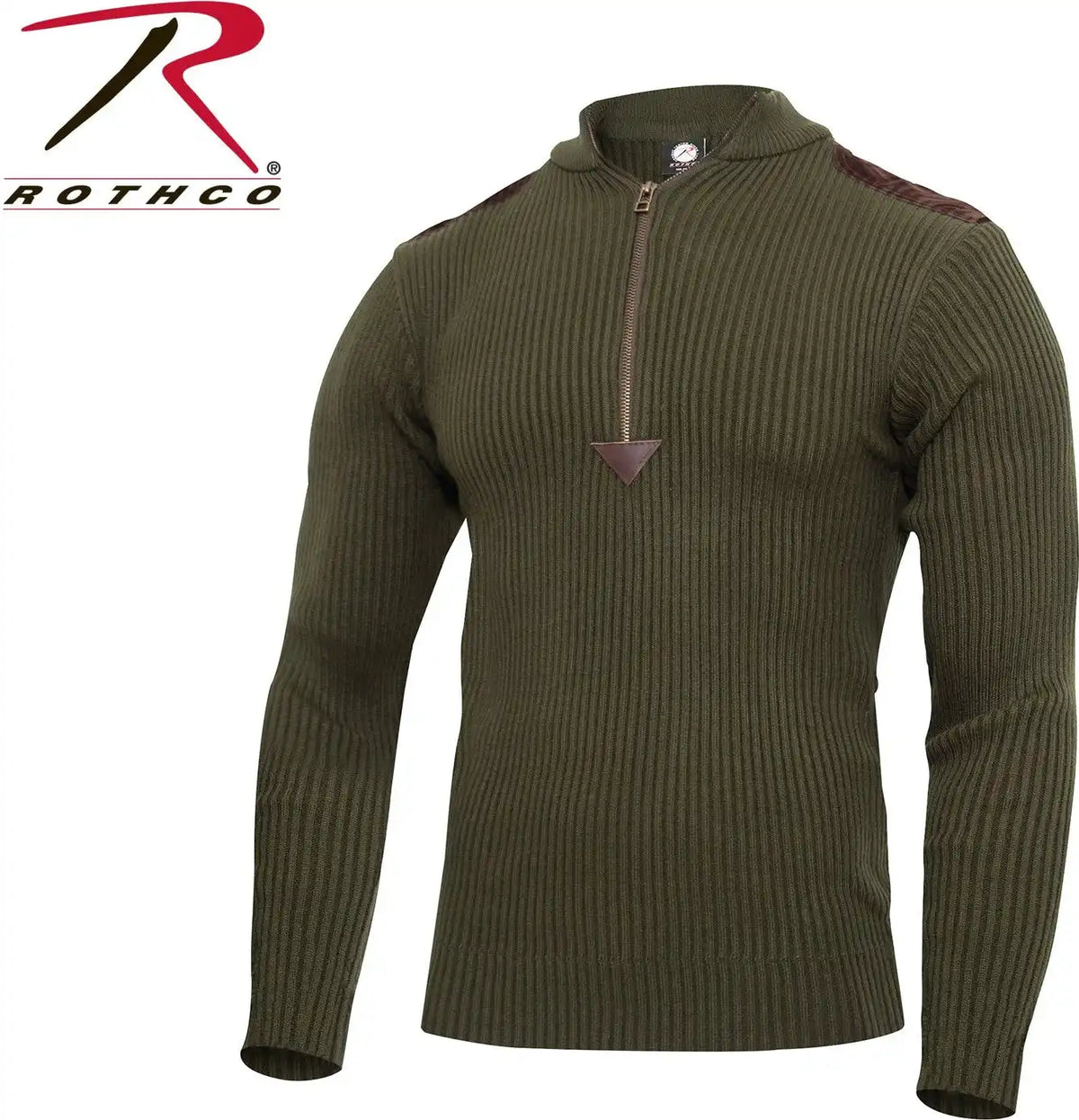 Rothco Quarter Zip Acrylic Commando Sweater