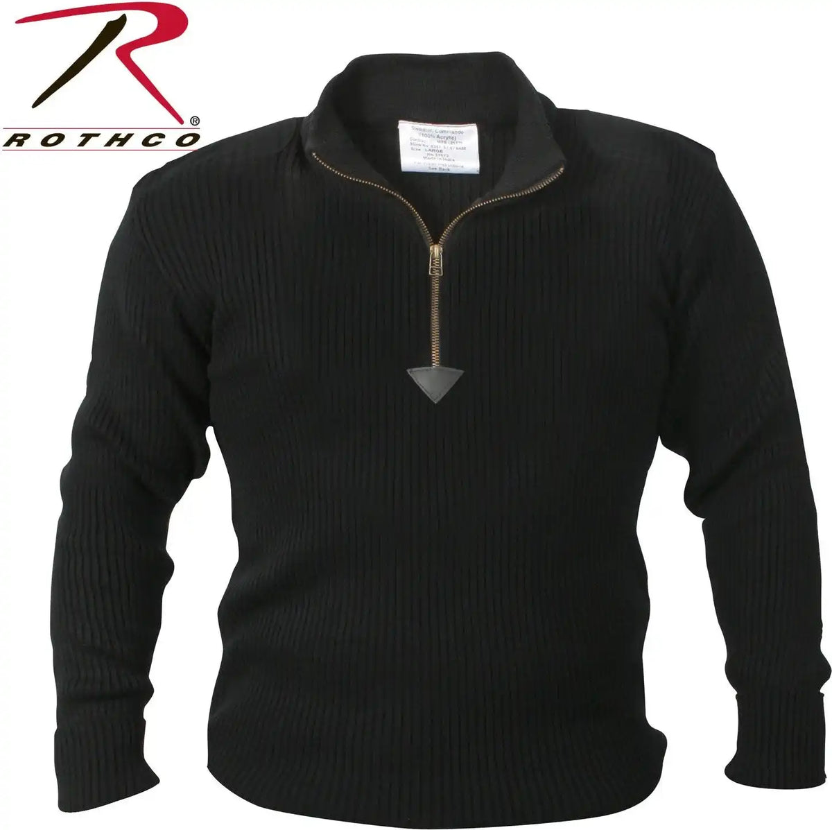 Rothco Quarter Zip Acrylic Commando Sweater