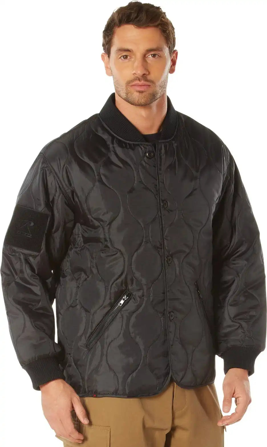 Rothco Quilted Woobie Jacket - Black / s
