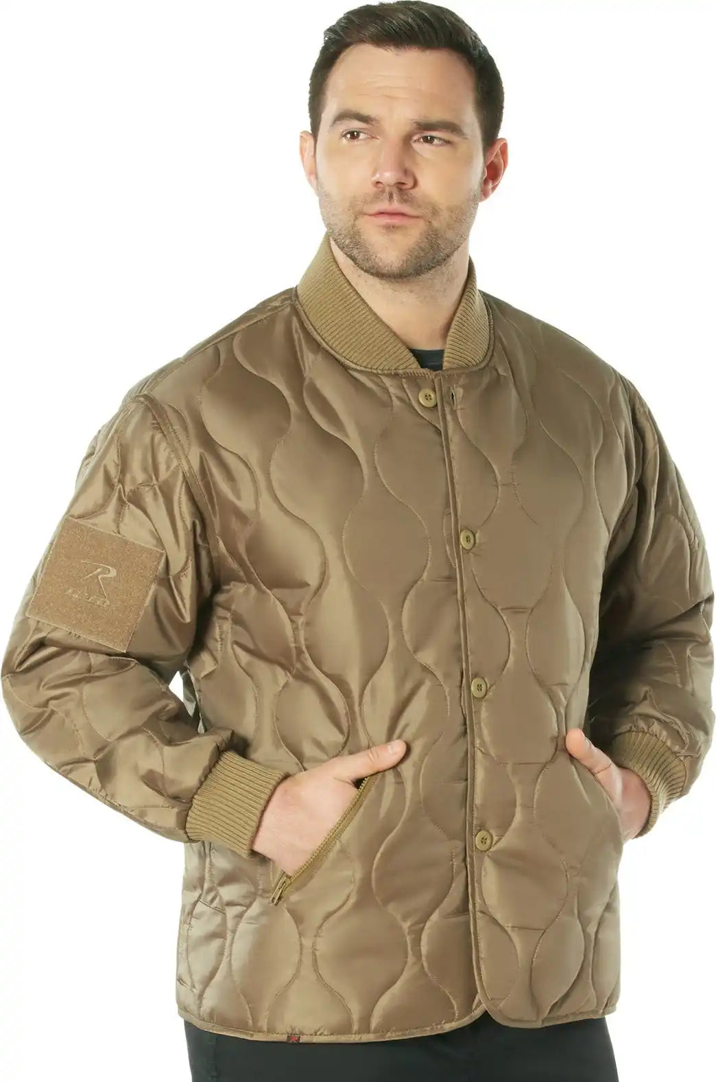 Rothco Quilted Woobie Jacket - Coyote Brown / m