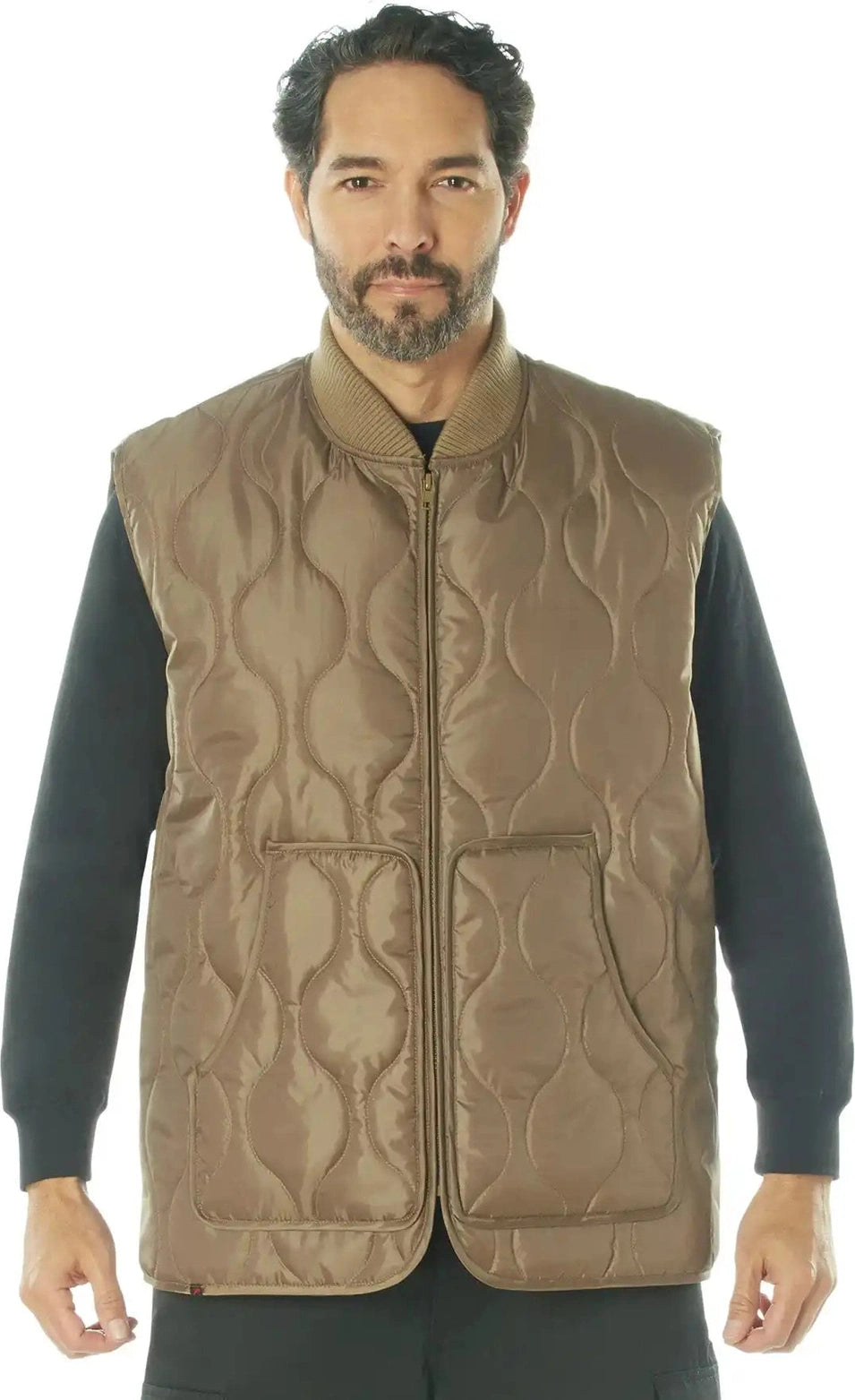 Rothco Quilted Woobie Vest Coyote Brown / m