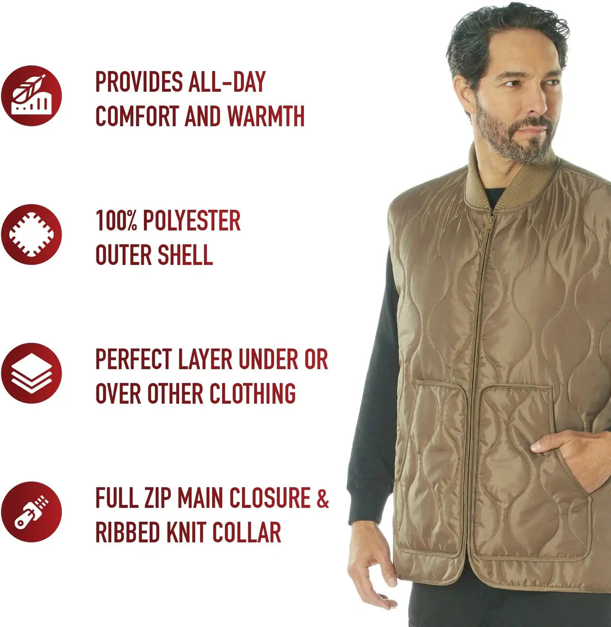 Rothco Quilted Woobie Vest