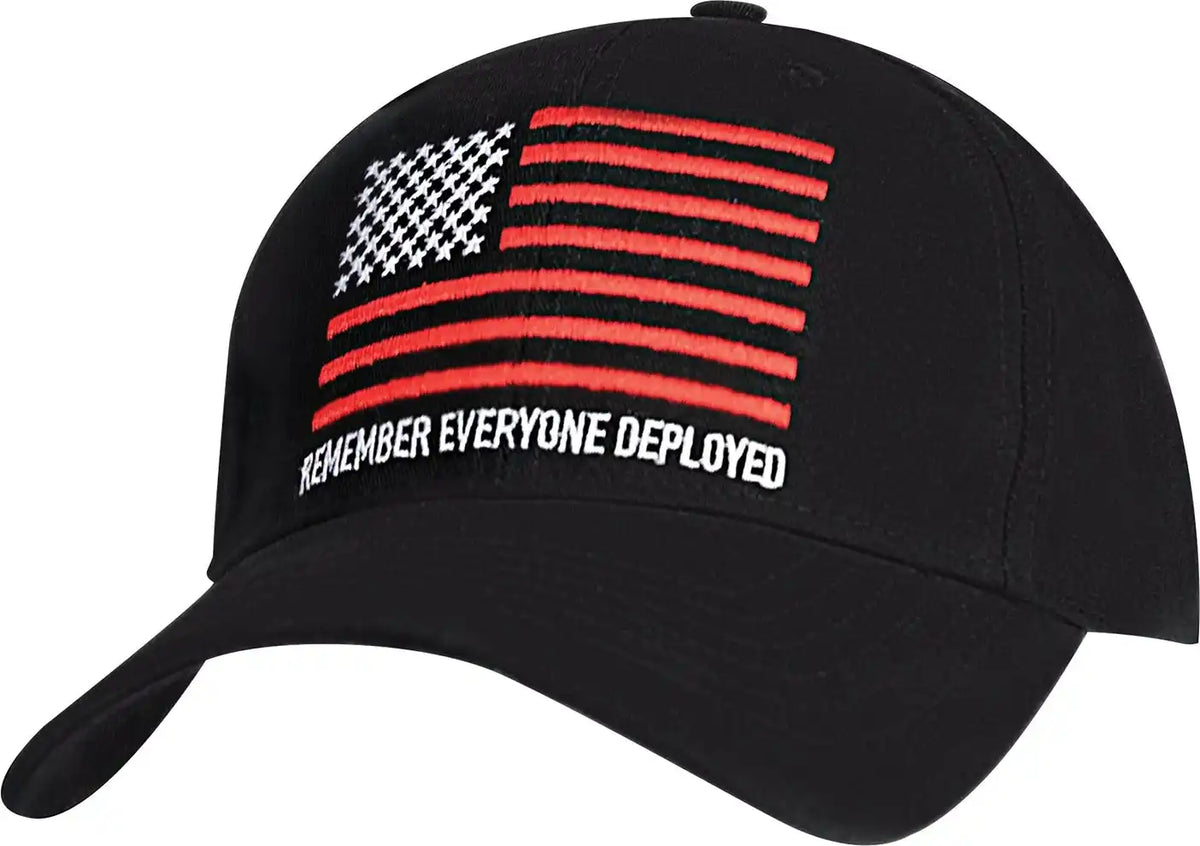 Rothco R.e.d. (remember Everyone Deployed) Low Profile Cap Black / one Size