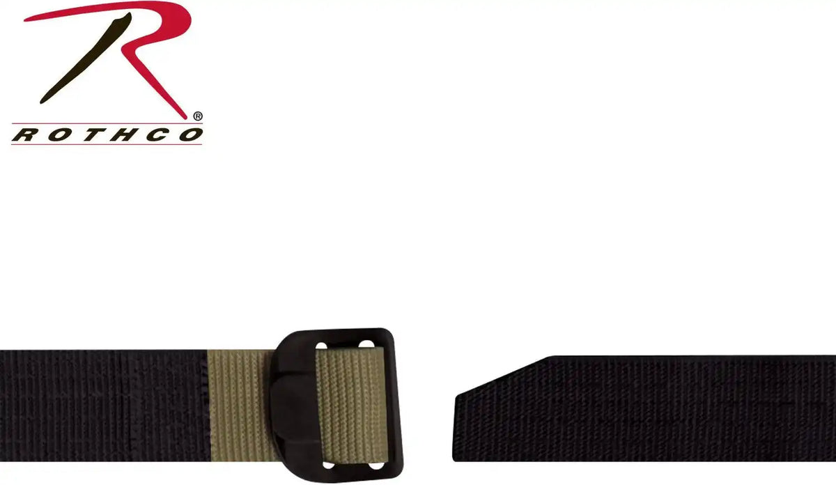 Rothco Reversible Airport Friendly Riggers Belt Black / Coyote