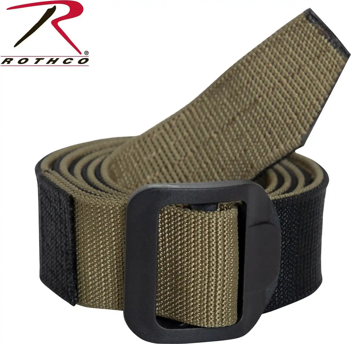 Rothco Reversible Airport Friendly Riggers Belt Black / Coyote