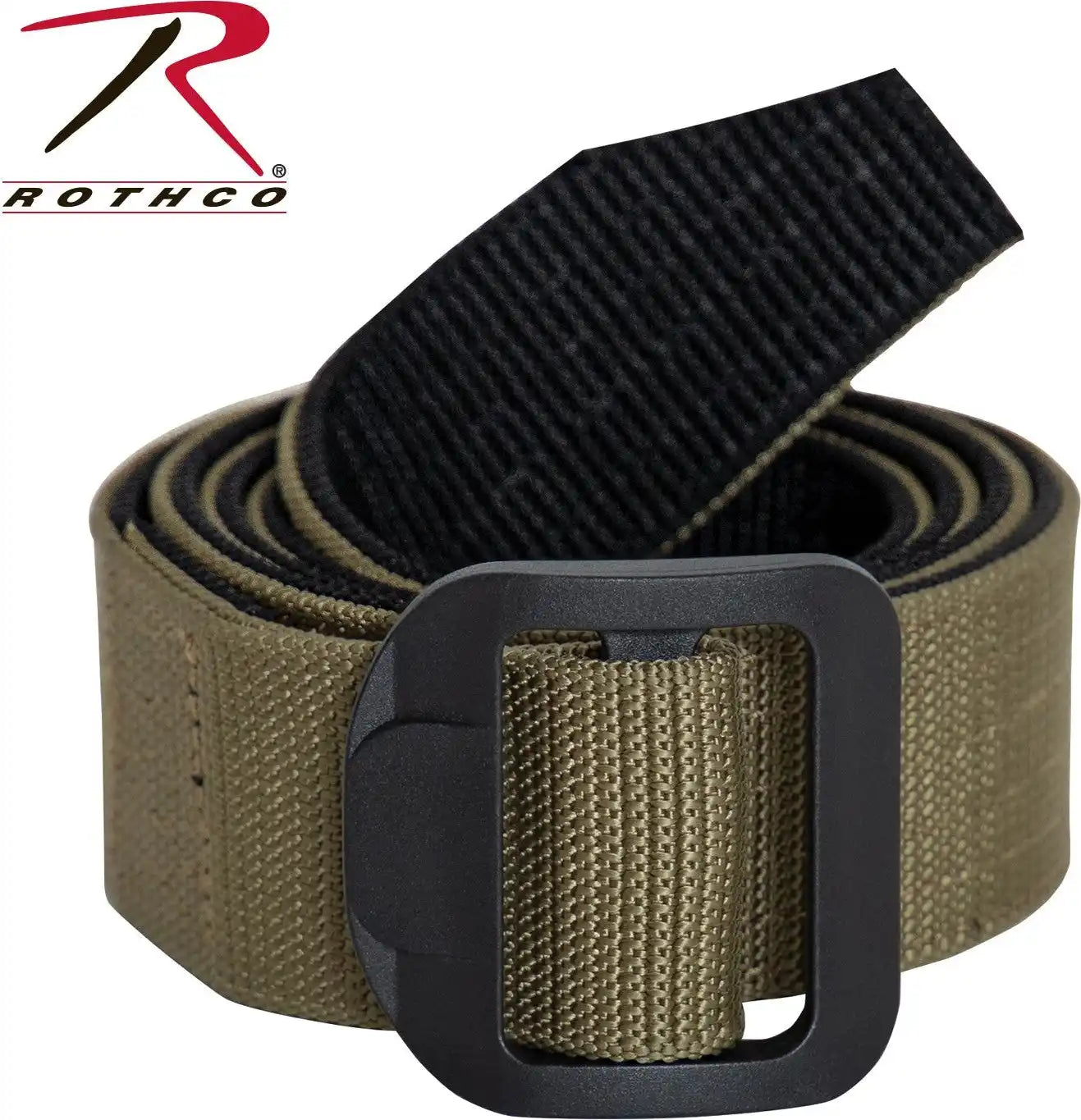Rothco Reversible Airport Friendly Riggers Belt Black / Coyote