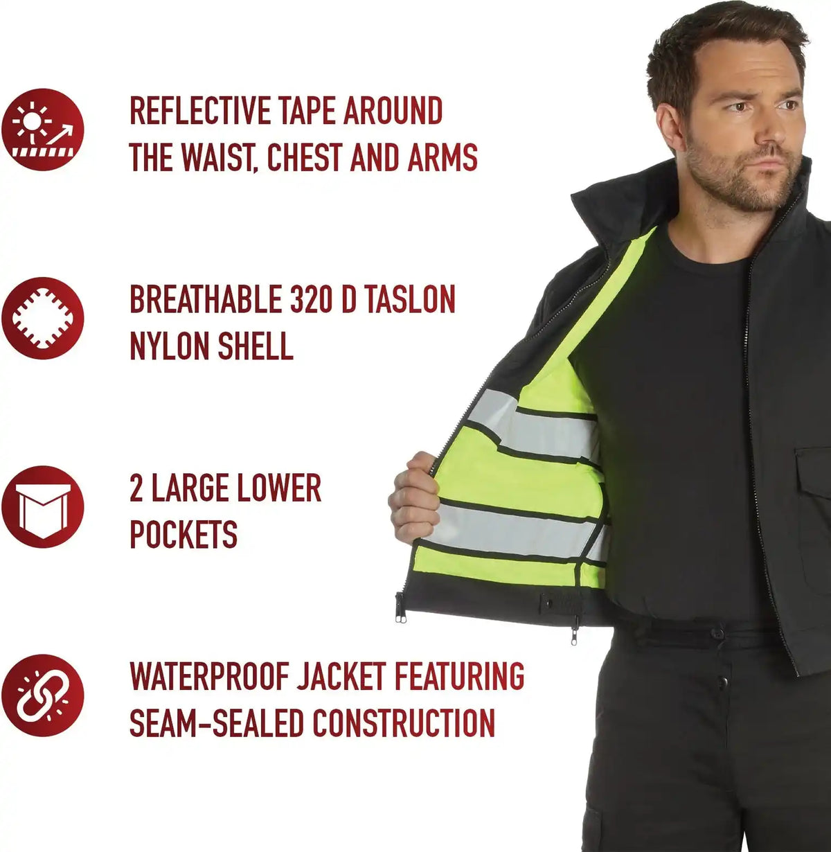 Rothco Reversible Hi Visibility Uniform Jacket