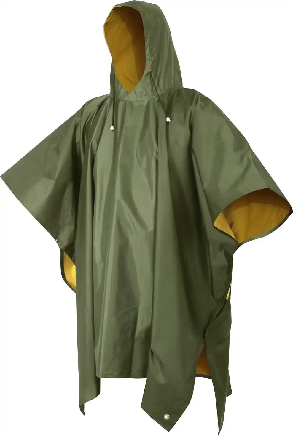 Rothco Reversible Pvc Ponchos Olive Drab